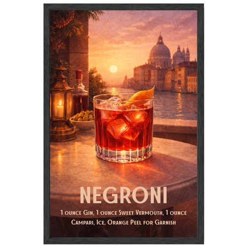 Poster negroni cocktail - poster,