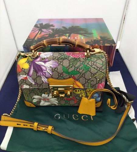 Gucci lucchetto flora - gg,