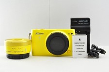 [NM] Nikon 1 S2 fotocamera mirrorless gialla solo 5 scatti con obiettivo Nikon 10-30mm