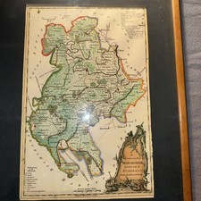 Antica mappa litografica a