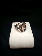 Anello Anelli Uomo Donna Argentato Fantasia bong In Lega