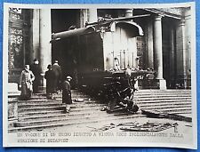 FOTO SECONDA GUERRA MOND. VAGONE TRENO ESCE INCIDENTALMENTE STAZ. BUDAPEST 3/17