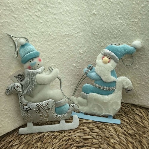 Pendaglio babbo natale pupazzo - pendaglio, natale/pupazzo