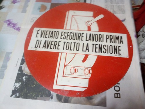 Insegna targa lamierino - insegna,