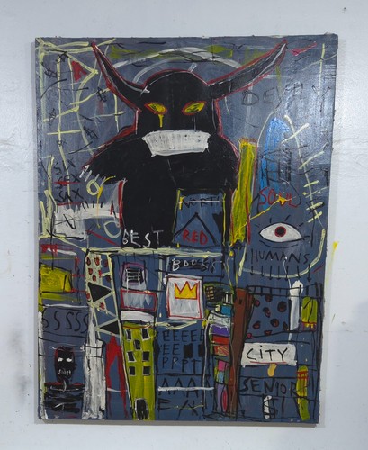 Jean michel basquiat acrilico - basquiat,