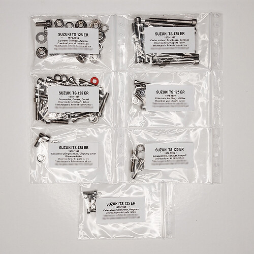 Suzuki 125 1979 1999 kit - ts,