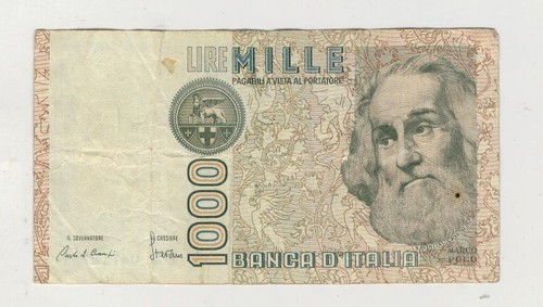 Banconota iitaliana 1000 - iitaliana, da