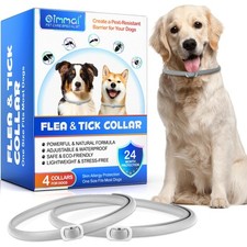 Collare Antipulci e Antizecche per Cani 4 Pezzi Efficaci 