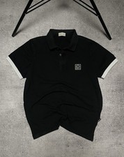 T-shirt polo Moncler nera uomo