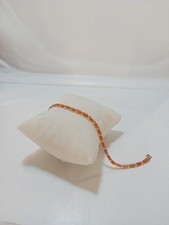 Bracciale Corallo Rosa Con Innesti Di Argento 925 Con Placcatura Dorata