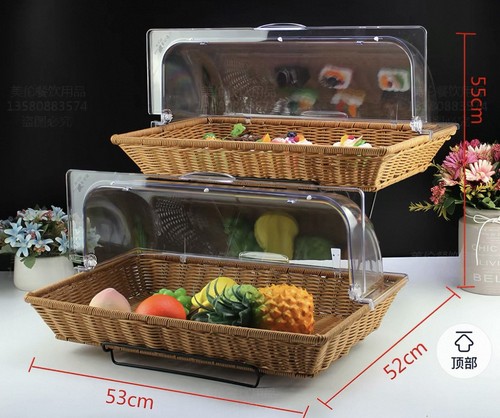 Cestino rattan intrecciato - rattan,
