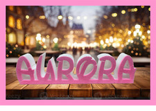 Nome personalizzato, Scritta in polistirolo Glitterata ,Per Feste ,Glitter