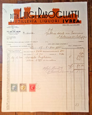 1940 Ivrea Fattura Commerciale