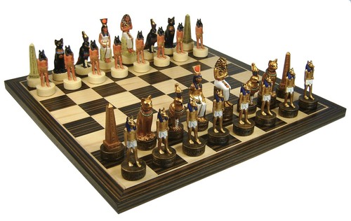 Set scacchi anubi egiziani - set, con