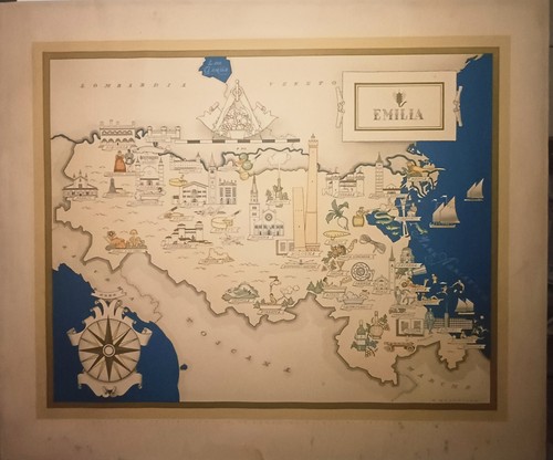 Carta geografica emilia - carta,