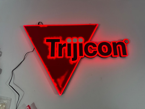 Insegna logo led triangolo - insegna,