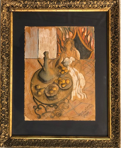 Vecchio disegno pastello - vecchio,
