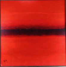 Rosso, dipinto ad olio di