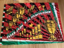 BANDIERA CALCIO GRANDE STADIO ULTRAS MILAN CAMPIONE ITALIA 2004 17° SCUDETTO