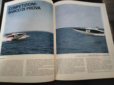 1967 COMPETIZIONI D' ALTURA BANCO DI PROVA MOTOSCAFO DELTA28 SURFURY EPOCA