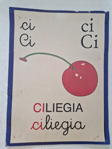 Abecedario parete vintage - abecedario,
