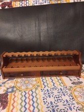 PORTA PIPE IN LEGNO PREGIATO, 24 Posti Di Lusso.