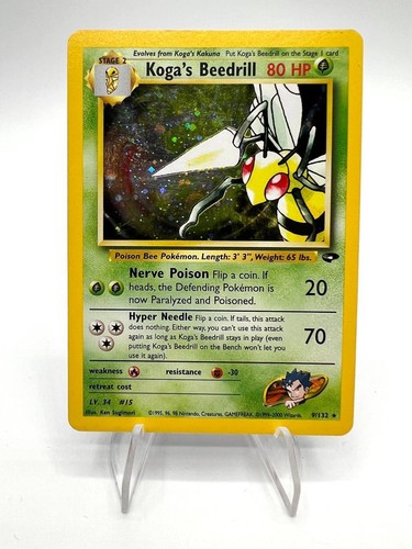Carta pokemon koga beedrill - pokemon,
