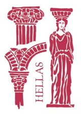 Stencil G Grecia Stamperia