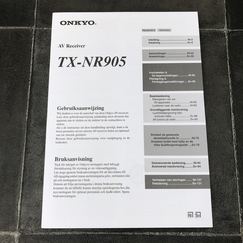 Onkyo ricevitore nr905 - ricevitore, tx-nr905