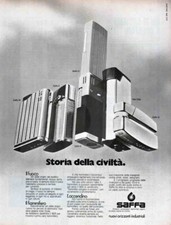 advertising pubblicità-ACCENDINI SAFFA  '73 PUBBLICITA EPOCA VINTAGE ADVERTISING