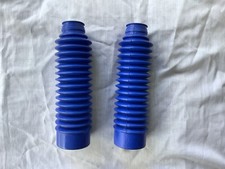 Dark blue front fork boots - blue,