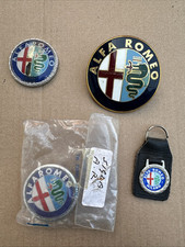 Lotto 4 stemmi e portachiavi Alfa Romeo Originali