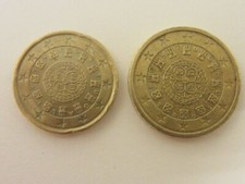 PORTOGALLO MONETE DA 50 + 20 CENTESIMI DI EURO 2002 rare