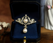 Spilla Pizzo Incastonato