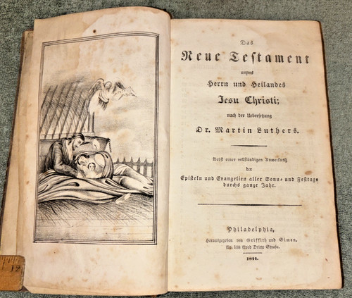 Antique 1844 book das neue - 1844,