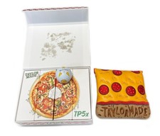 NUOVO TaylorMade TP5x Pizza Party (1) dozzina di palline da golf con copricapo per mazza pizza