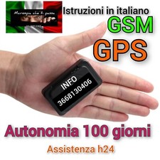 TRACKER GPS + ALIMENTATORE MICROSPIA GSM SPIA CIMICE AUTO MOTO BAMBINI GPRS SOS