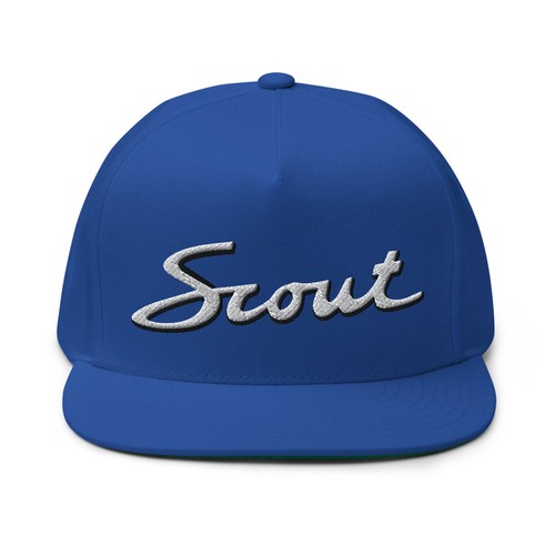 Cappello scout ricamato piatto - cappello,
