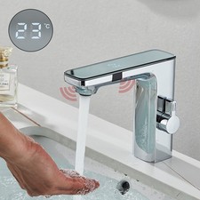 Rubinetto miscelatore bagno lavabo Sensor cromato bidet monocomando canna ottone