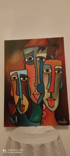 Quadro dipinto mano acrilico - quadro,