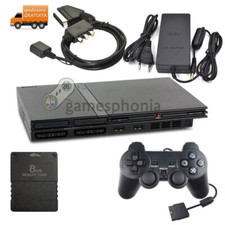 PLAYSTATION 2 ORIGINALE SONY CON JOYSTICK CAVO VIDEO ALIMENTATORE E MEMORY