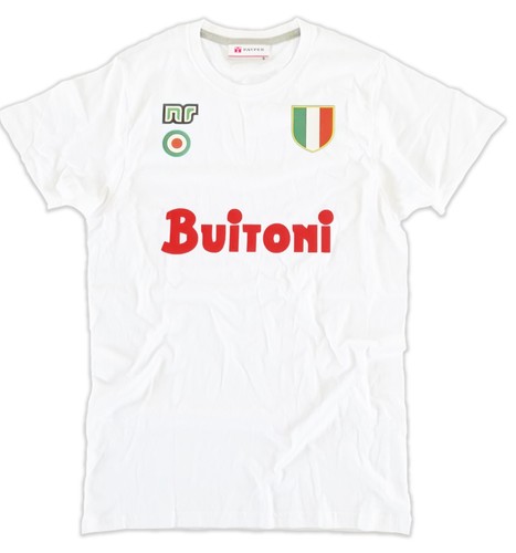 Shirt bianca napoli anni - t-shirt, 80