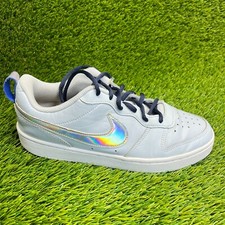 Scarpe da ginnastica Nike Court Borough Low 2 da ragazzo taglia 6,5 anni blu da passeggio casual