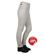 Pantalone pantaloni equitazione cavallo aderente costine donna jodhpur beige 