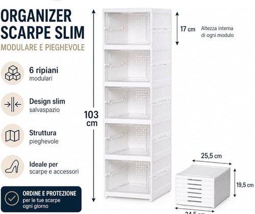 Zenzero scarpiera slim - zenzero,
