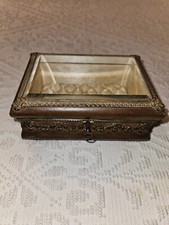 Antique Ground Glass Box with
