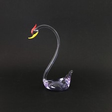 cigno in vetro soffiato di Murano 1970s