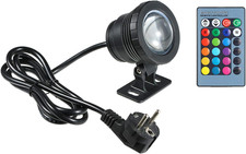 Luce Subacquea, AC85-265V 10W RGB LED, Lampada Sommergibile Con Telecomando, 16 
