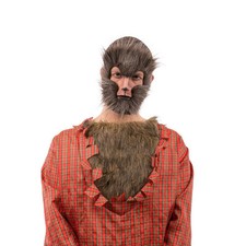 MASCHERA UOMO LUPO IN PELO
