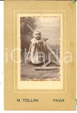 1910 ca PAVIA Ritratto di bambino con cavalletto *Foto M. TOLLINI 10x15 cm